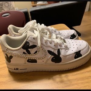 Custom playboy Air Force ones